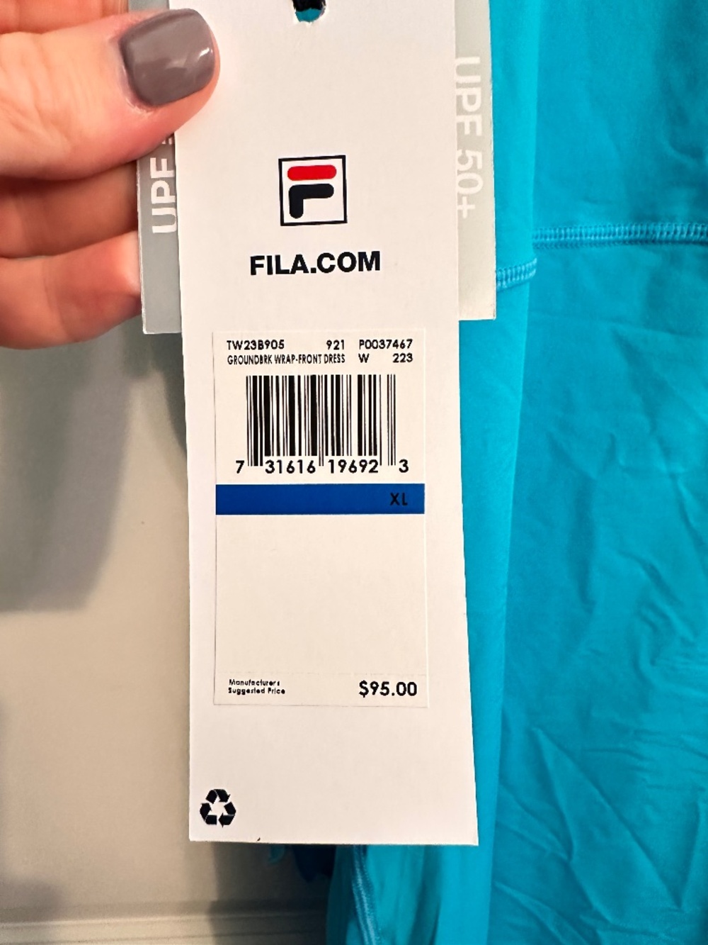 Fila tennis dress with shorts